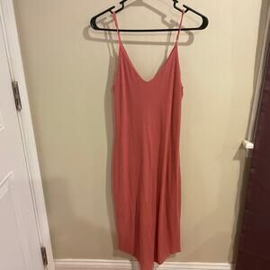 Express Rib Knit Salmon Dress Size Medium
